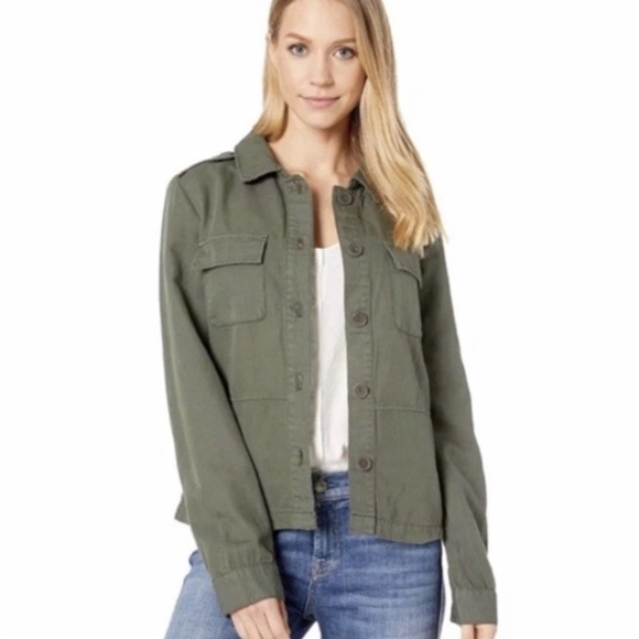 Sanctuary Green Utility Jacket Relaxed Fit SZ L - Picture 3 of 6